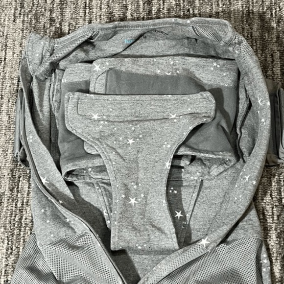 Happiest Baby Boys Girls Size 2-4 Months Organic Sleep Sack SNOO Gray with Stars - Picture 2 of 12